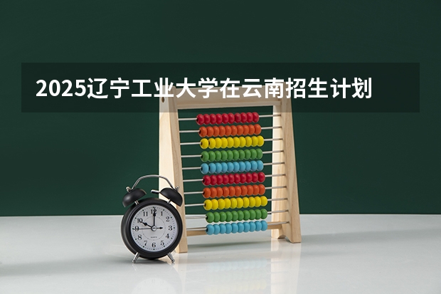 2025辽宁工业大学在云南招生计划 招生人数预测