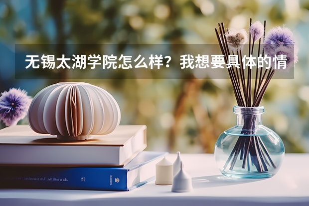 无锡太湖学院怎么样？我想要具体的情况，比如师资，学校的重点专业，住宿条件等等