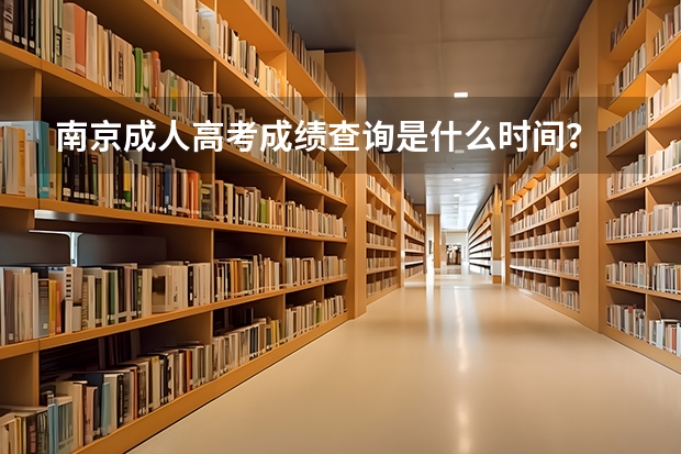南京成人高考成绩查询是什么时间？