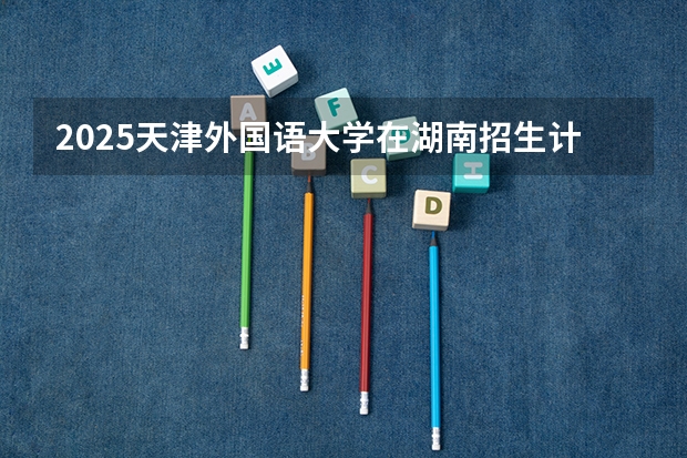 2025天津外国语大学在湖南招生计划 招生人数
