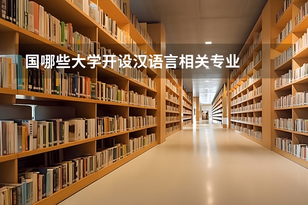 国哪些大学开设汉语言相关专业