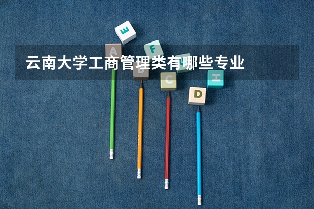 云南大学工商管理类有哪些专业