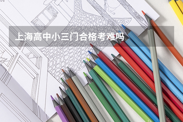 上海高中小三门合格考难吗