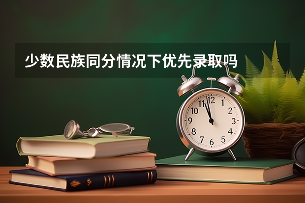 少数民族同分情况下优先录取吗