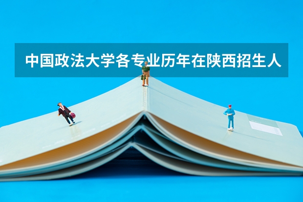 中国政法大学各专业历年在陕西招生人数是多少