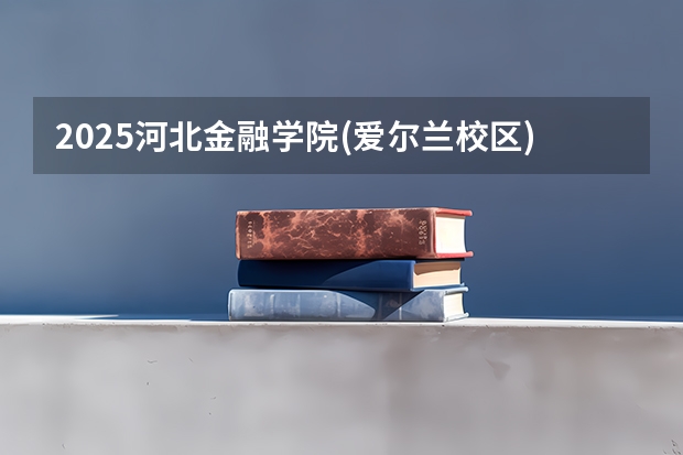 2025河北金融学院(爱尔兰校区)在河北招生计划 招生人数预测