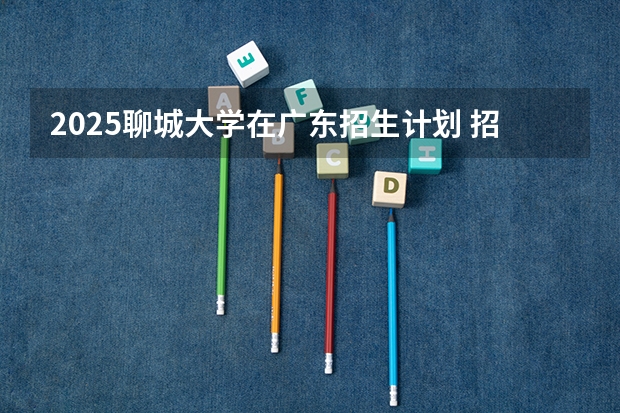 2025聊城大学在广东招生计划 招生人数