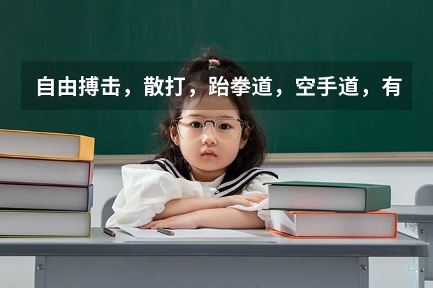 自由搏击，散打，跆拳道，空手道，有什么不一样吗