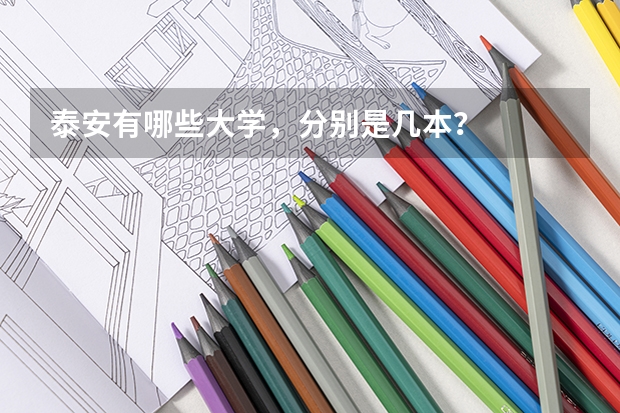 泰安有哪些大学，分别是几本？