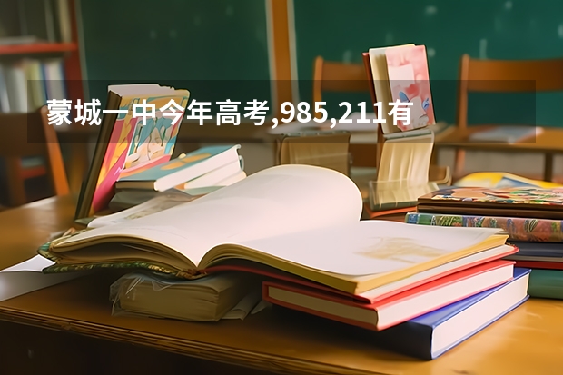 蒙城一中今年高考,985,211有多少学生