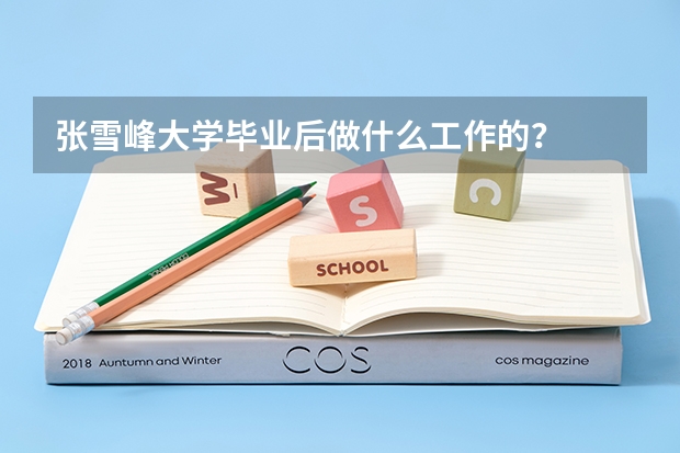 张雪峰大学毕业后做什么工作的？