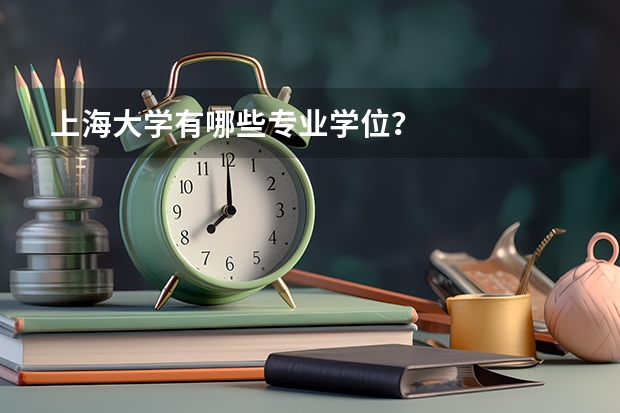 上海大学有哪些专业学位？