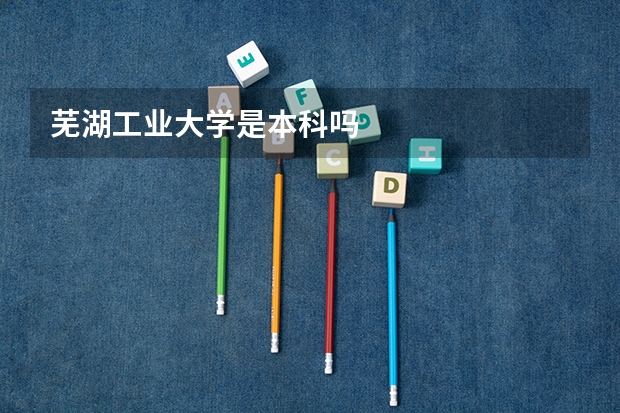 芜湖工业大学是本科吗