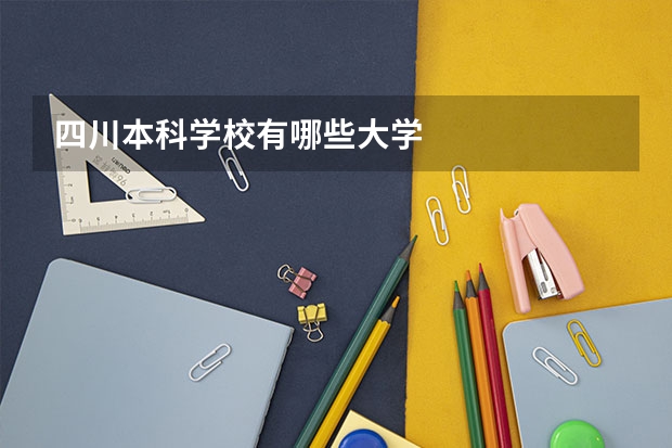 四川本科学校有哪些大学