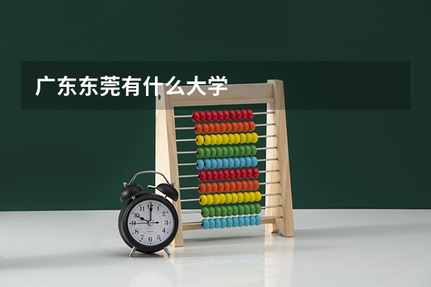 广东东莞有什么大学
