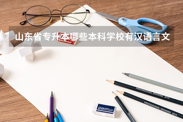 山东省专升本哪些本科学校有汉语言文学专业?