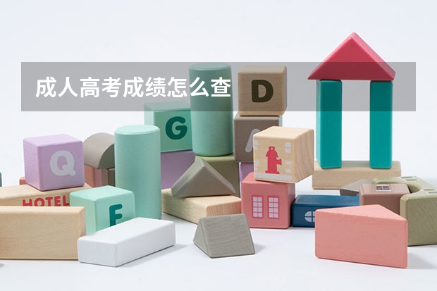 成人高考成绩怎么查