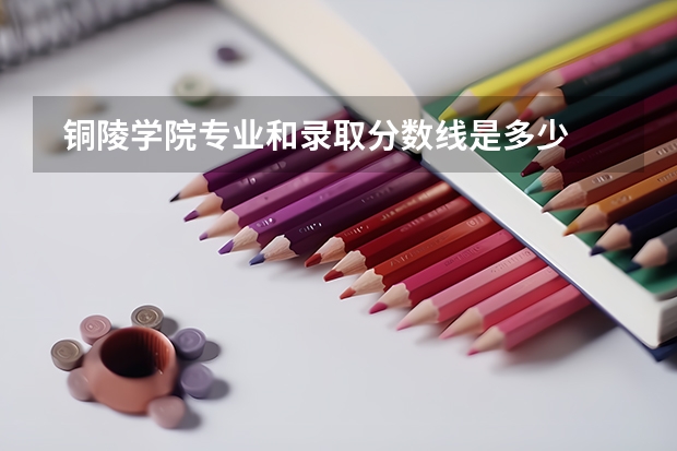  铜陵学院专业和录取分数线是多少