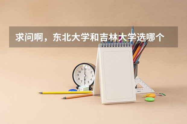 求问啊，东北大学和吉林大学选哪个
