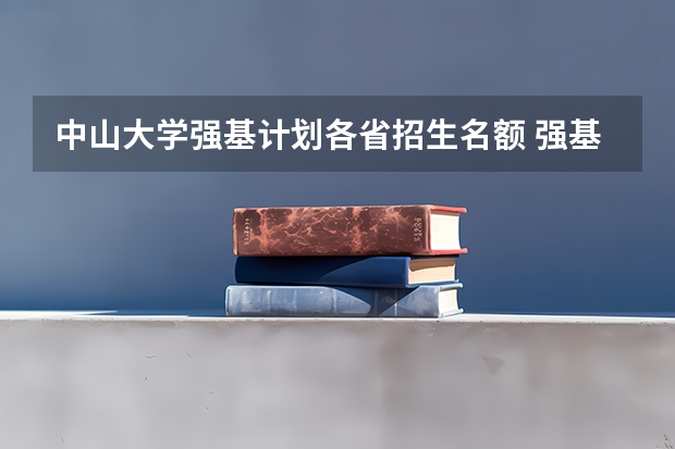 中山大学强基计划各省招生名额 强基招生人数