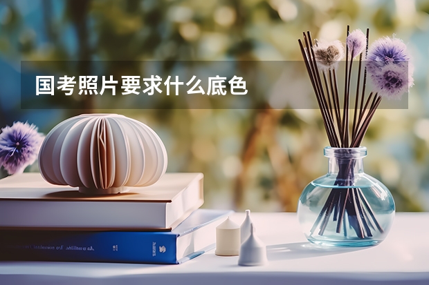 国考照片要求什么底色