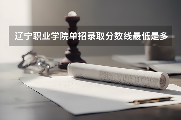 辽宁职业学院单招录取分数线最低是多少分