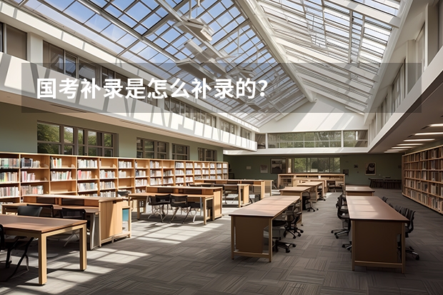 国考补录是怎么补录的？