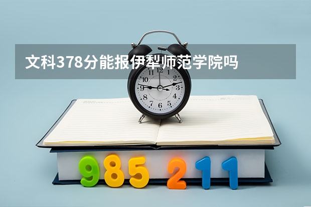 文科378分能报伊犁师范学院吗
