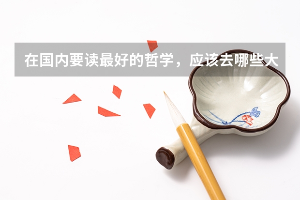 在国内要读最好的哲学，应该去哪些大学？