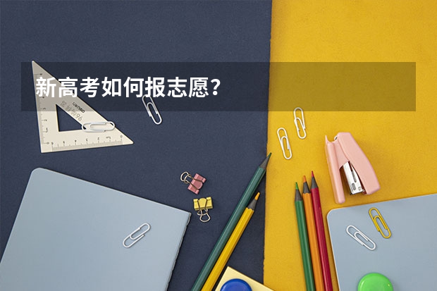 新高考如何报志愿？