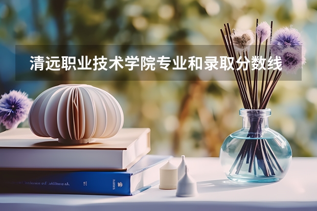  清远职业技术学院专业和录取分数线是多少