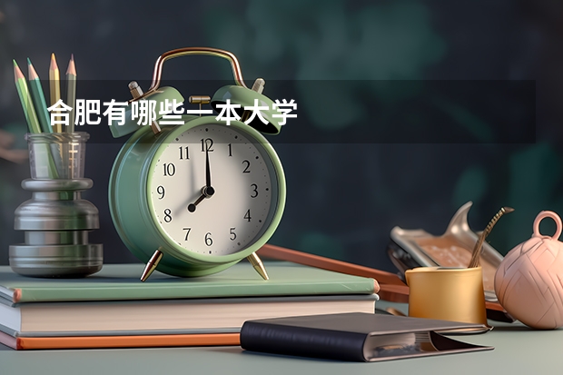 合肥有哪些一本大学