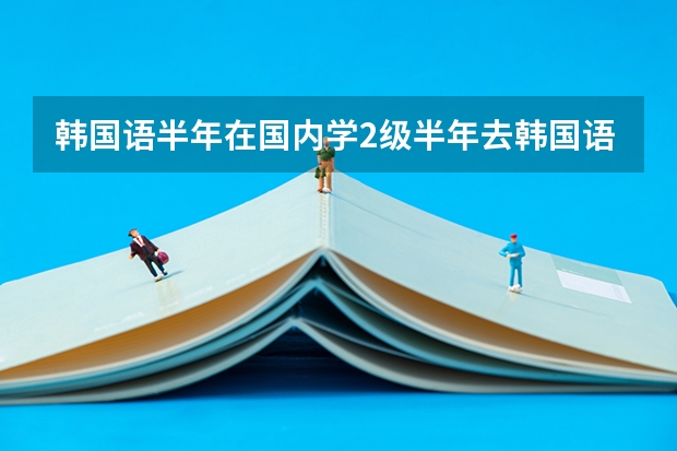 韩国语半年在国内学2级半年去韩国语学院能到四级吗？西江大学怎么样，想去西江语学院然后再读本