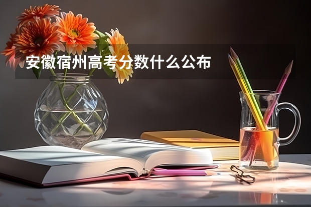 安徽宿州高考分数什么公布