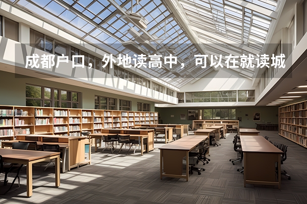 成都户口，外地读高中，可以在就读城市报名参加高考吗？