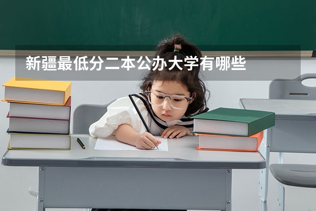 新疆最低分二本公办大学有哪些
