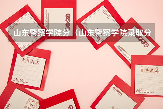 山东警察学院分（山东警察学院录取分数）