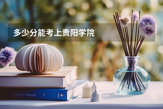 多少分能考上贵阳学院