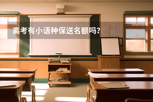高考有小语种保送名额吗？