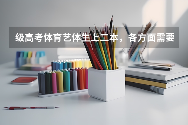 级高考体育艺体生上二本，各方面需要达到什么标准，望知情人士透露一下！ 我是贵州的，也是学体