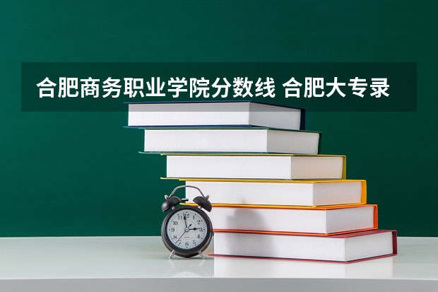 合肥商务职业学院分数线 合肥大专录取分数线2023
