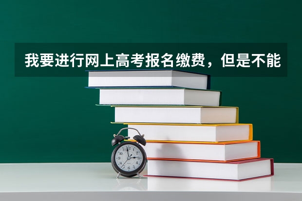 我要进行网上高考报名缴费，但是不能够打开报名系统（上高考模拟填报系统干嘛）