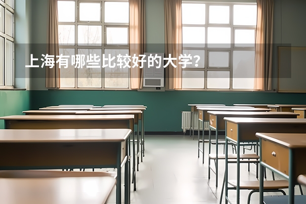 上海有哪些比较好的大学？