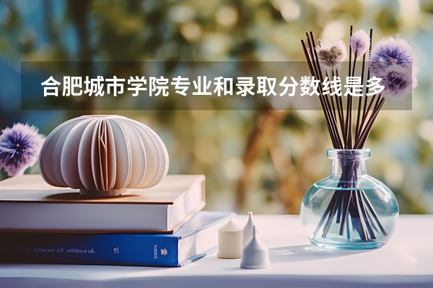  合肥城市学院专业和录取分数线是多少