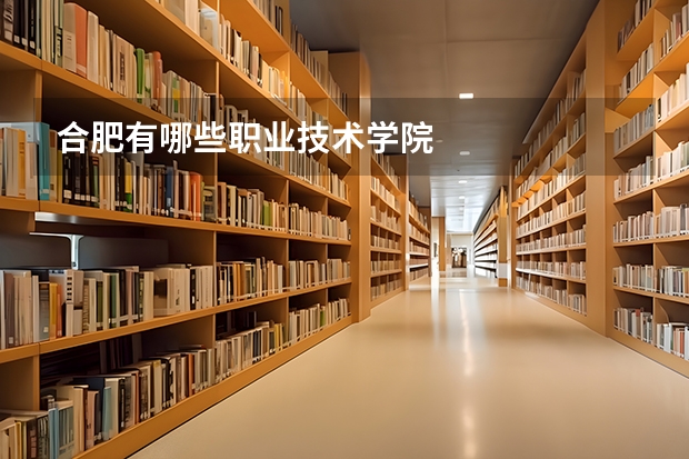 合肥有哪些职业技术学院