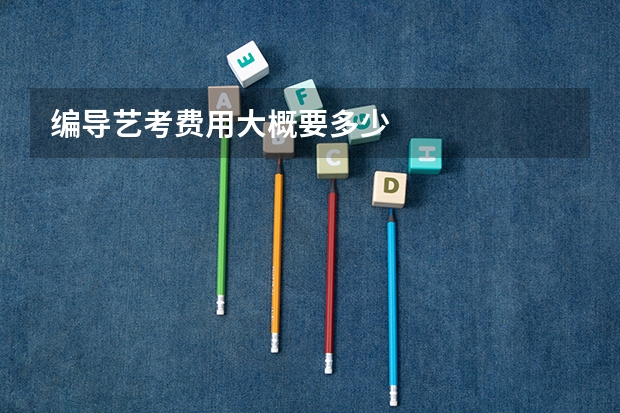 编导艺考费用大概要多少