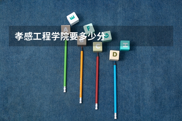孝感工程学院要多少分