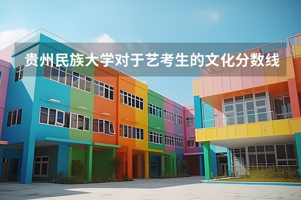 贵州民族大学对于艺考生的文化分数线是多少