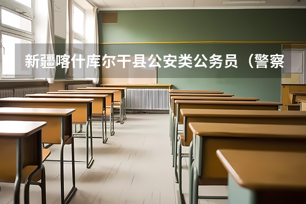 新疆喀什库尔干县公安类公务员（警察）年工资多少？