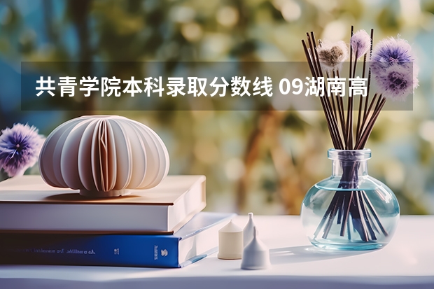 共青学院本科录取分数线 09湖南高考各高校三本录取分数线..